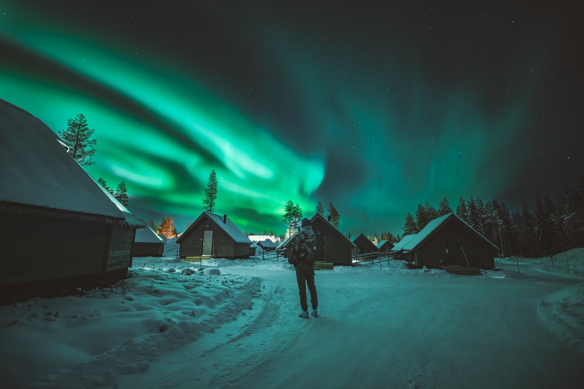 Sleep Under the Northern Lights – Unique Cabins & Stays background